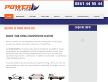 Tablet Screenshot of powertruckhire.co.za